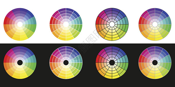 奥运5环一组颜色图表插画