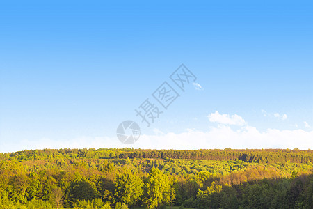 蓝清洁下山丘景观风景图图片