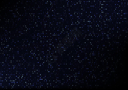 黑色背景数字技术风格上的蓝色点形微粒模式摘要( B)图片