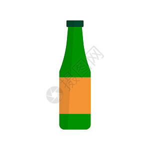现代瓶装图标 啤酒瓶 矢量图片