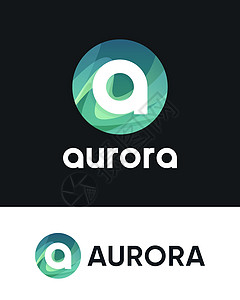 AuroraLogo 黑白字母A图片