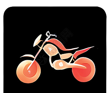 特写摩托车图标插图Name闲暇太阳安全驾驶车轮男人自行车日落力量运输图片