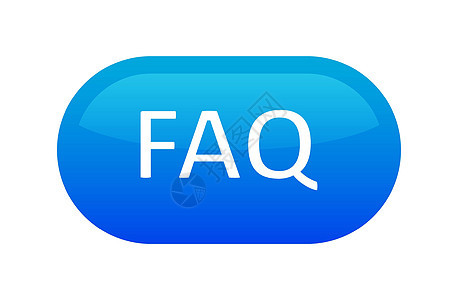 Faq Button 图标蓝色 提供帮助和询问解剖的密封标签图片