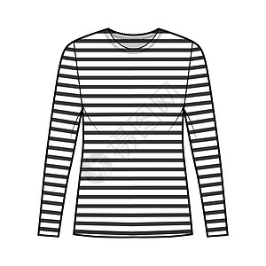 Shirt水手Basque技术时装图解 长袖 外衣长度 勺颈 超大尺寸的法国服装条纹男人球座球衣身体青年设计办公室计算机纺织品图片