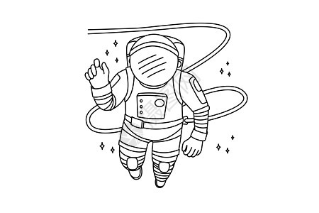 在宇宙中飞行的航天飞机宇航员宇航服冒险技术地球科学星系卡通片戏服地平线套装图片
