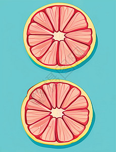 柑橘水果即食近食切片橙子柚子果汁饮食宏观热带柠檬食物图片