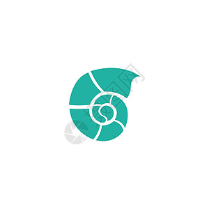 Shell 图标徽标设计插图海鲜标识食物贝壳动物蜗牛贝类海滩图片