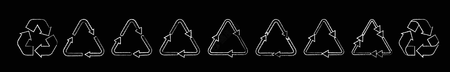 三角循环粉色回循环三角箭头符号矢量集插画