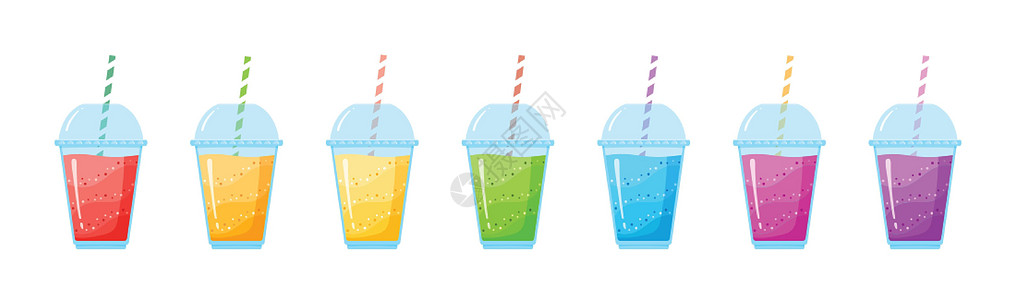 维他命液晶糖鸡尾酒夏令系列插图彩虹覆盆子食物靛青橙子果汁奇异果水果收藏餐厅图片