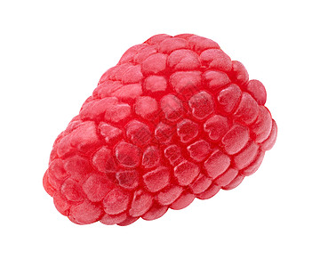 Raspberry 大型隔离室拍摄 Berry 孤立于白色背景 特写包装设计 有机食品 Front 视图背景