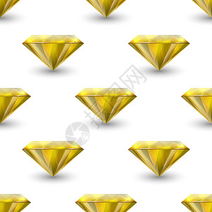 矢量无缝模式与 3d 逼真的宝石 水晶 白色背景上的水钻 珠宝概念 设计模板 宝石 水晶 水钻或宝石 顶视图按钮奢华钻石礼物插图图片