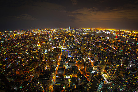 来自帝国大厦的夜视景摩天大楼中心办公楼夜景世界图片