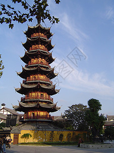 中华传统塔背景图片
