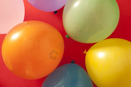 色彩多彩的党气球背景背景图片