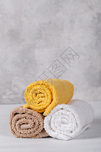 斯帕构成成分架子浴室治疗毛巾卫生房间棉布按摩温泉棕榈图片