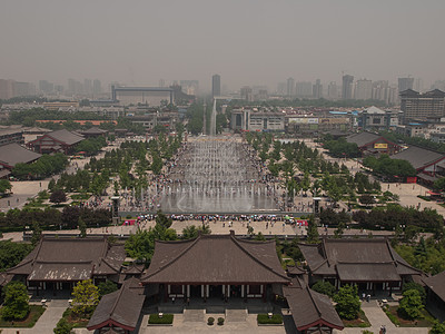 中国寺庙建筑学鸟瞰图文化建筑物历史性历史图片