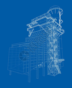 工业设备 3d的矢量成像气体力量化学品工程管子龙头压力设施管道机械图片