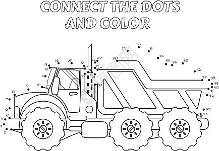 数字游戏 教育把儿童玩的点游戏连在一起 Sand Truck图片