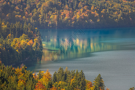 德国阿尔卑斯山 巴伐利亚 德国 阿尔卑斯蓝色阳光湖岸摄影山脉日落旅游旅行反射风景图片