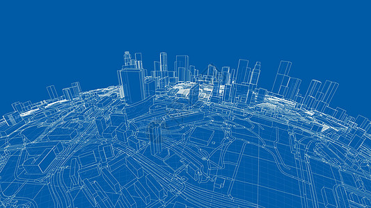 3d城市范围 3d的矢量转换建筑行星办公室摩天大楼场景插图天际世界蓝图街道图片