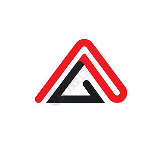 AG 三角形AG或字母信函商务模板 矢量图标定位徽标游戏战略专家运动红色股份公司运气营销图片