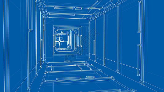 空间站内部内地插图飞船科学隧道建造技术车站勘探门厅走廊图片