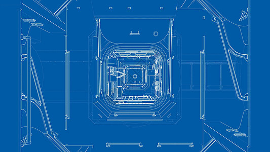 空间站内部内地重力草图建造火箭走廊车站技术插图勘探房间图片
