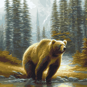 熊面对野兽 灰熊可爱的布德达熊头部肖像 真实的毛皮肖像哺乳动物危险自然森林食肉动物园分支机构捕食者天空卡片图片