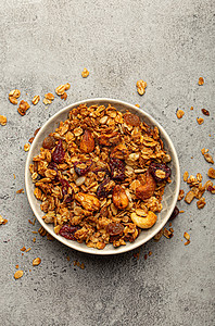 健康自制早餐 碗顶最美观小吃糖果浆果坚果麦片活力谷物葡萄干糖类种子图片