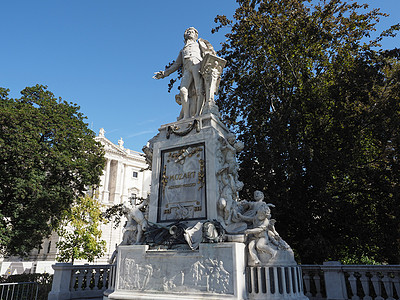 维也纳莫扎特纪念碑地标雕塑家建筑师国王建筑建筑学城市帝国堡园图片