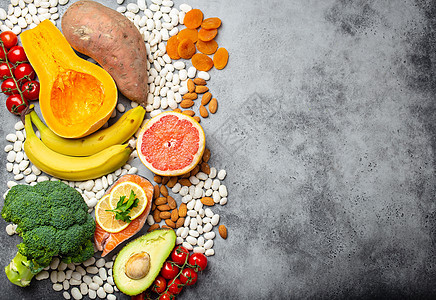 钾的天然食物来源微量元素饮食营养杏仁水果矿物坚果高血压香蕉排毒图片
