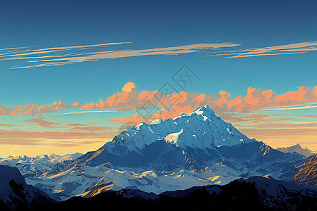日落前傍晚 Elbrus冰川与高加索山脉对抗远足晴天旅游运动顶峰高山假期冒险爬坡旅行图片