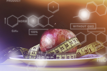 以苹果作为减肥的手段 肥胖问题 水果饮食食物维生素磁带重量营养测量红色活力绿色损失图片