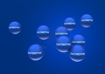 蓝色球状的氯化二氟菊酯抽象粒子 蓝底有白银刻录氯二烯;3d 投影插图图片