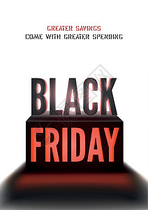 黑色星期五销售黑周日销售亮广告 带有复制空间横幅设计图片