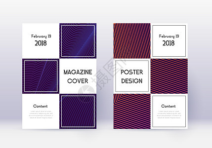 商业覆盖设计模板集小册子封面线条艺术品杂志传单海报打印营销文件夹图片