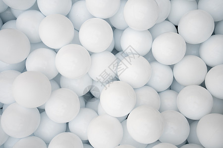 许多白色塑料球 干池游乐园闲暇气球配件气泡操场圆形孩子童年喜悦背景图片