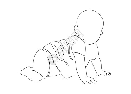 不断画一条小宝宝的线 都躺在坏人身上 最微小的艺术新生插图说谎孩子卡通片草图绘画涂鸦图片