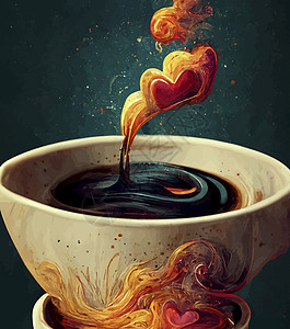 咖啡杯插图 咖啡插图创造力艺术杯子香气粮食咖啡店图片