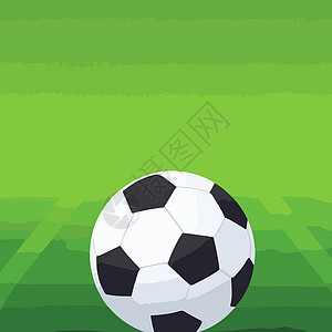 足球在球场上插图联盟体育场绿色团队圆形背景图片
