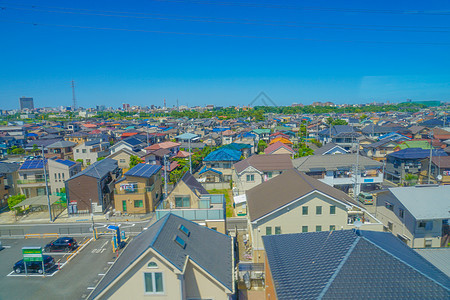 希诺市城市和蓝天地区绿色人行道晴天自由居住区房子居民区天空建筑图片