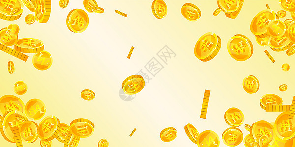 朝鲜人赢的硬币跌落收益宝藏空气游戏现金财富金子金币大奖货币图片