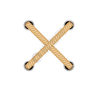 航海循环 绳索的矢量结 逼真的结圆形和方形边框 船用绳索水手棕色细绳黄麻曲线环形纤维材料领带框架图片
