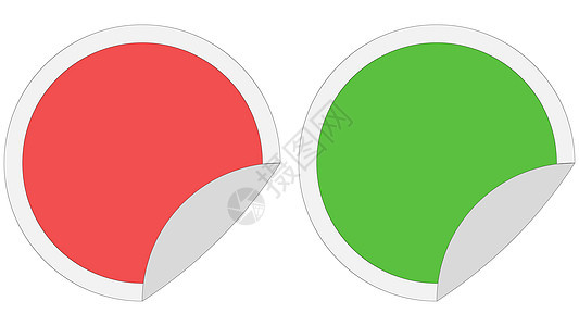红绿色 粘贴折叠图标标志徽标背景图片