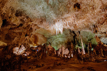 卡尔斯巴德洞穴碳酸钙编队矿物地方岩石纳米地质学钟乳石地标石灰石图片
