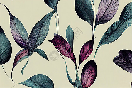 美丽的数字纺织设计 新创造的植物图案Name图片