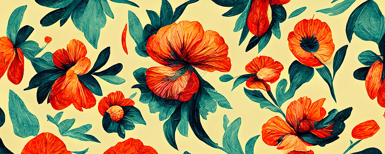 抽象的花样插图 创意花背景艺术蓝色纺织品玫瑰花束墙纸水彩植物花园卡片图片