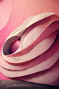 摘要 粉红色背景 卷状时装壁纸 3d绗缝图层丝绸宏观床单组织风格花瓣曲线作品图片