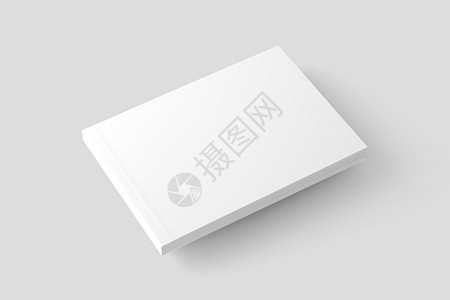 Softcover 景观书白空白 3D 成文模版商业小样打印推介会日记专辑出版物笔记本封底空白页图片