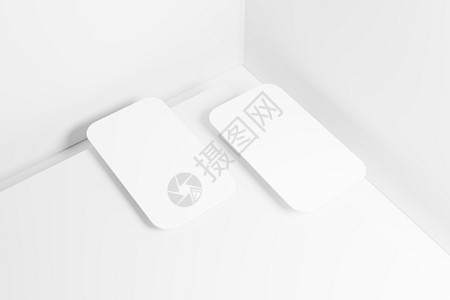 vip卡样机垂直圆角商业名卡白3D款发夹游戏身份标签企业形象打印样机推介会营销品牌传单标识背景